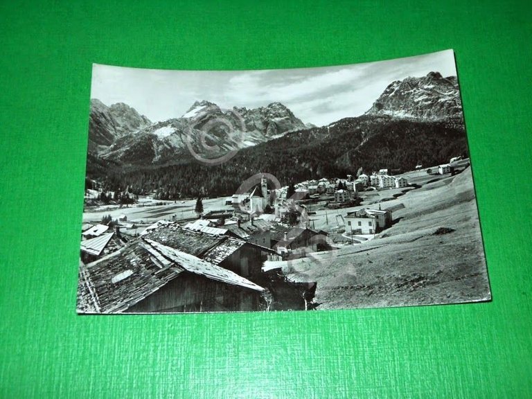 Cartolina Sappada ( Cadore ) - Borgata Granvilla col gruppo …