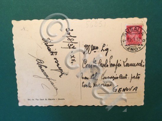 Cartolina Sarissola - Veduta Generale - 1937