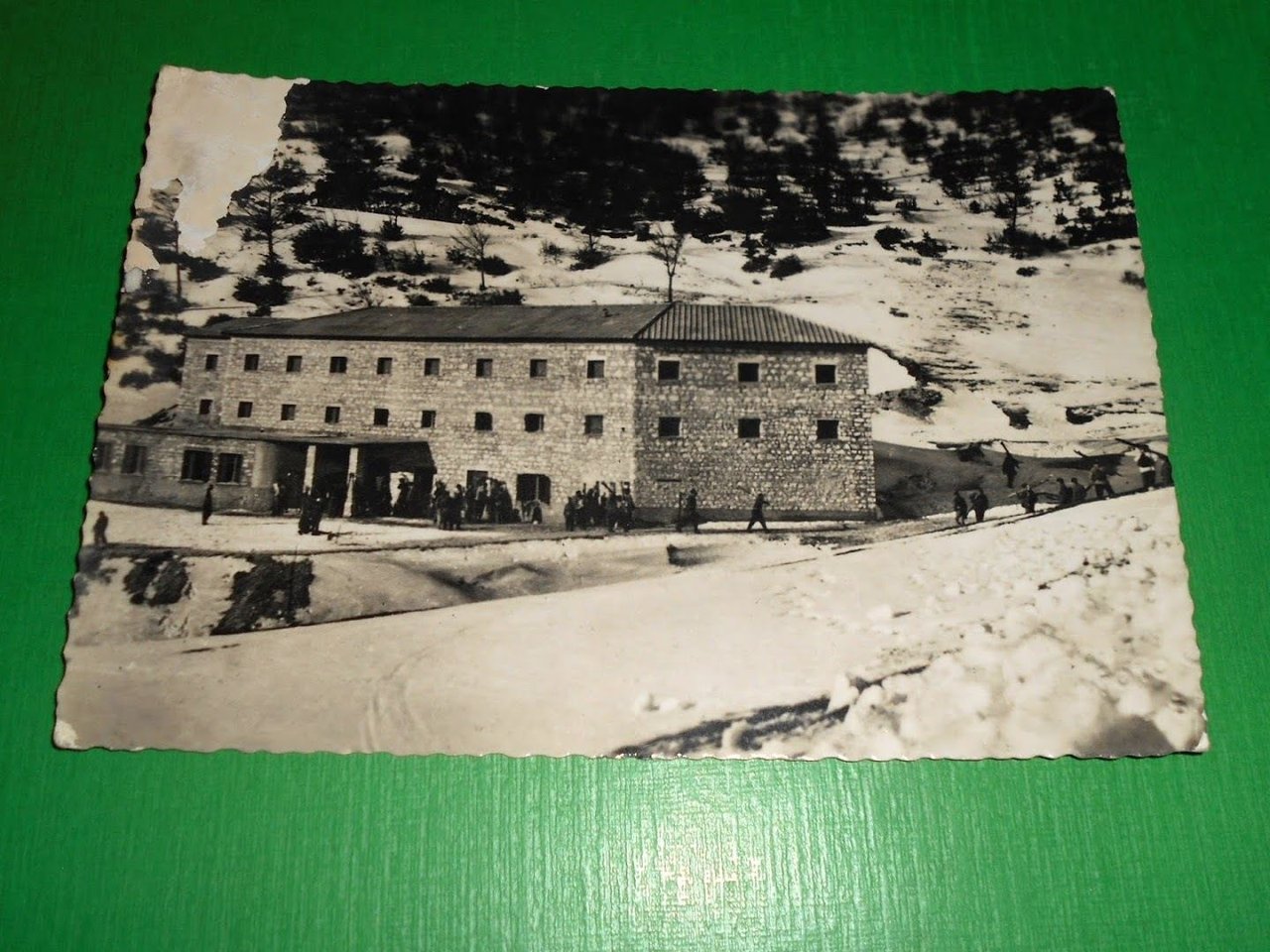 Cartolina Sarnano - Centro Idropinico Minerale 1953.