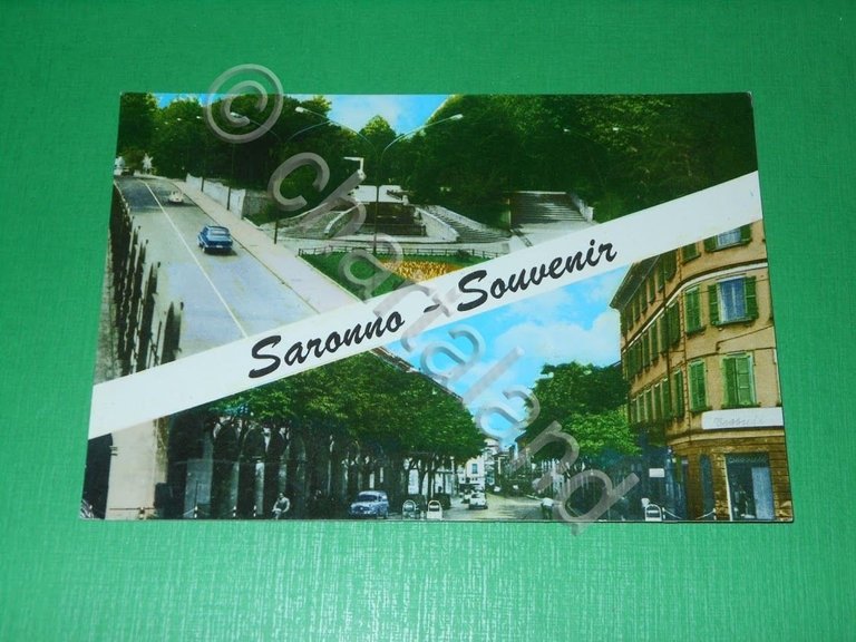 Cartolina Saronno - Souvenir - Vedute diverse 1965