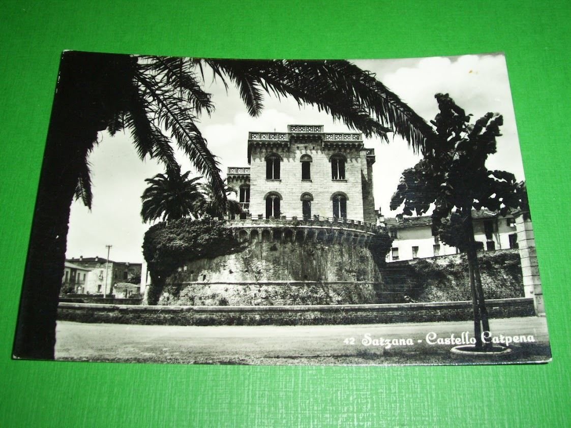 Cartolina Sarzana - Castello Carpena 1957.