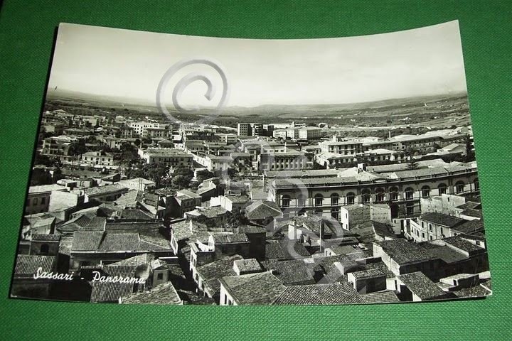 Cartolina Sassari - Panorama 1957.