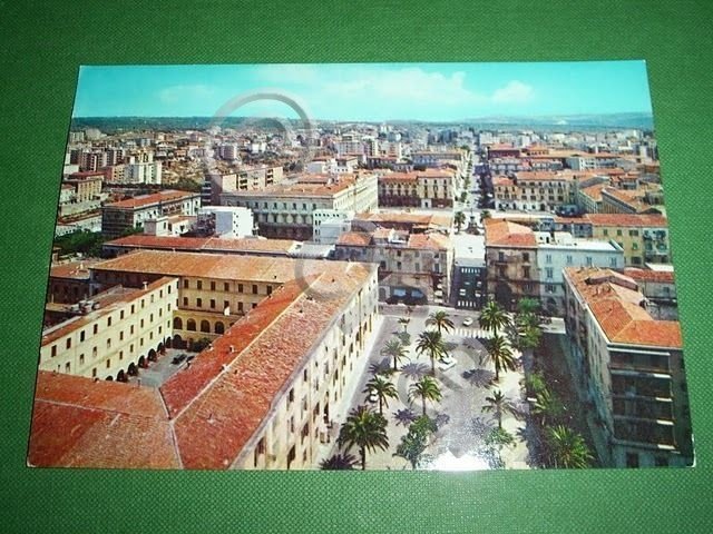 Cartolina Sassari - Panorama parziale visto dal grattacielo 1970.