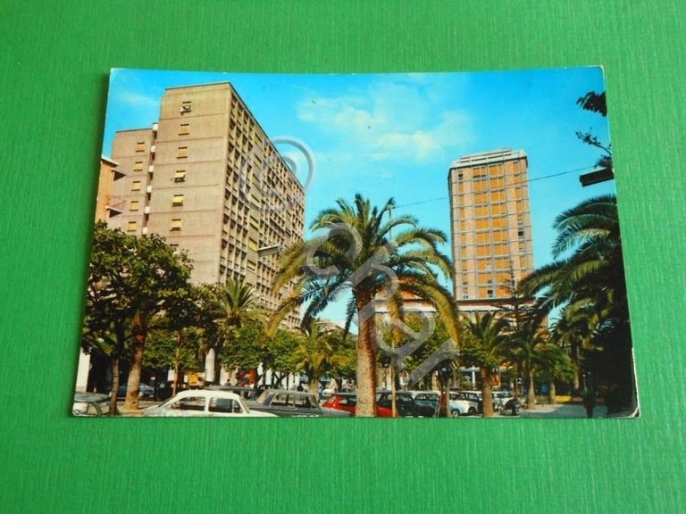 Cartolina Sassari - Piazza Castello 1966