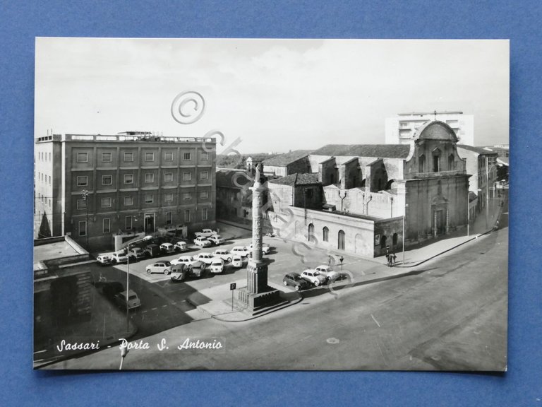 Cartolina Sassari - Porta S. Antonio - 1963 ca.