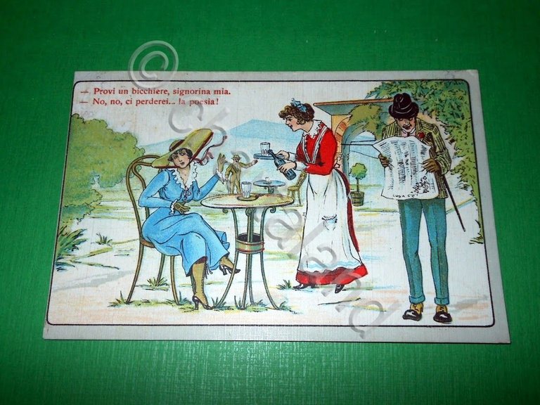 Cartolina satirica Bagni di Montecatini 1930