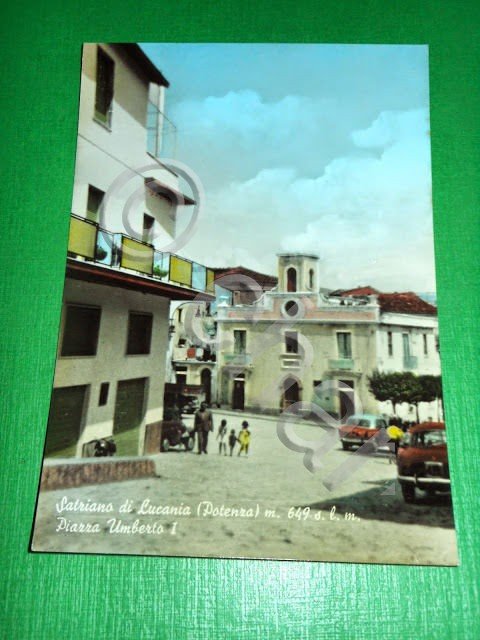 Cartolina Satriano di Lucania ( Potenza ) - Piazza Umberto … | Immagine Gallery 2
