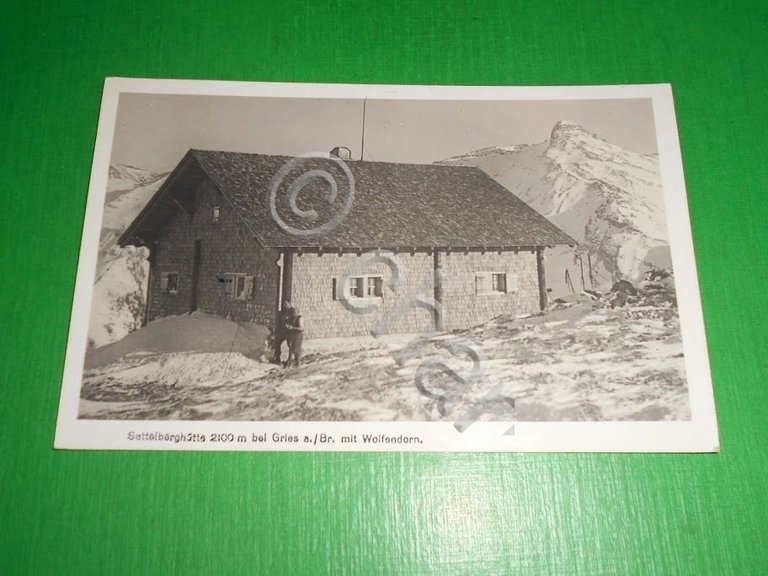 Cartolina Sattelberghutte bei Gries a./Br. mit Wolfendorf - Bolzano 1935 | Immagine Gallery 2