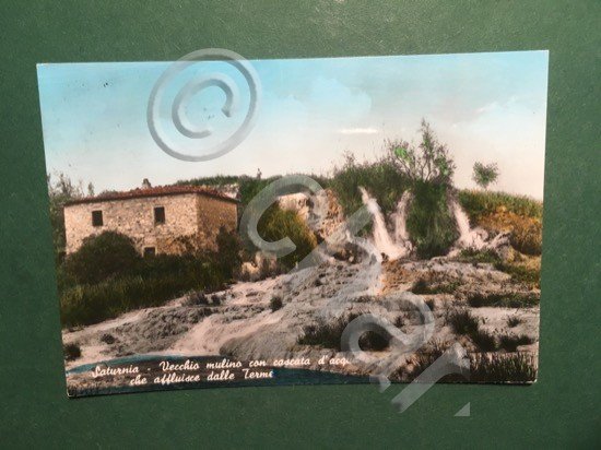 Cartolina Saturnia - Vecchio mulino con Cascata D'Acqua - 1969