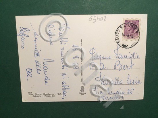 Cartolina Saturnia - Vecchio mulino con Cascata D'Acqua - 1969