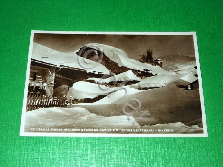 Cartolina Sauze d' Oulx - Inverno 1935 ca