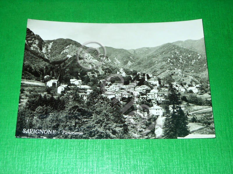 Cartolina Savignone - Panorama 1955 ca.