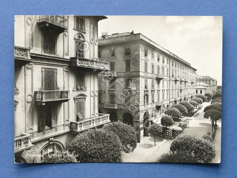 Cartolina Savona - Corso Italia - 1953 | Immagine Gallery 3