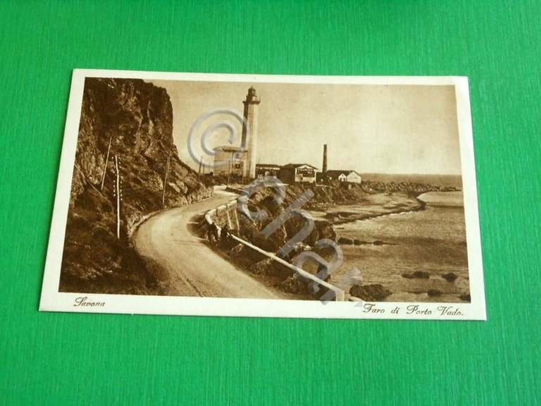 Cartolina Savona - Faro di Porto Vado 1925 ca