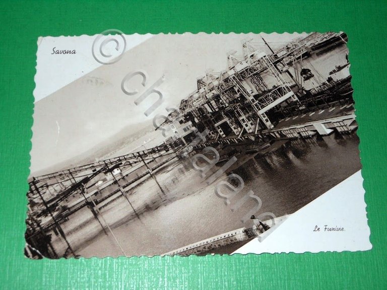 Cartolina Savona - Le Funivie 1939