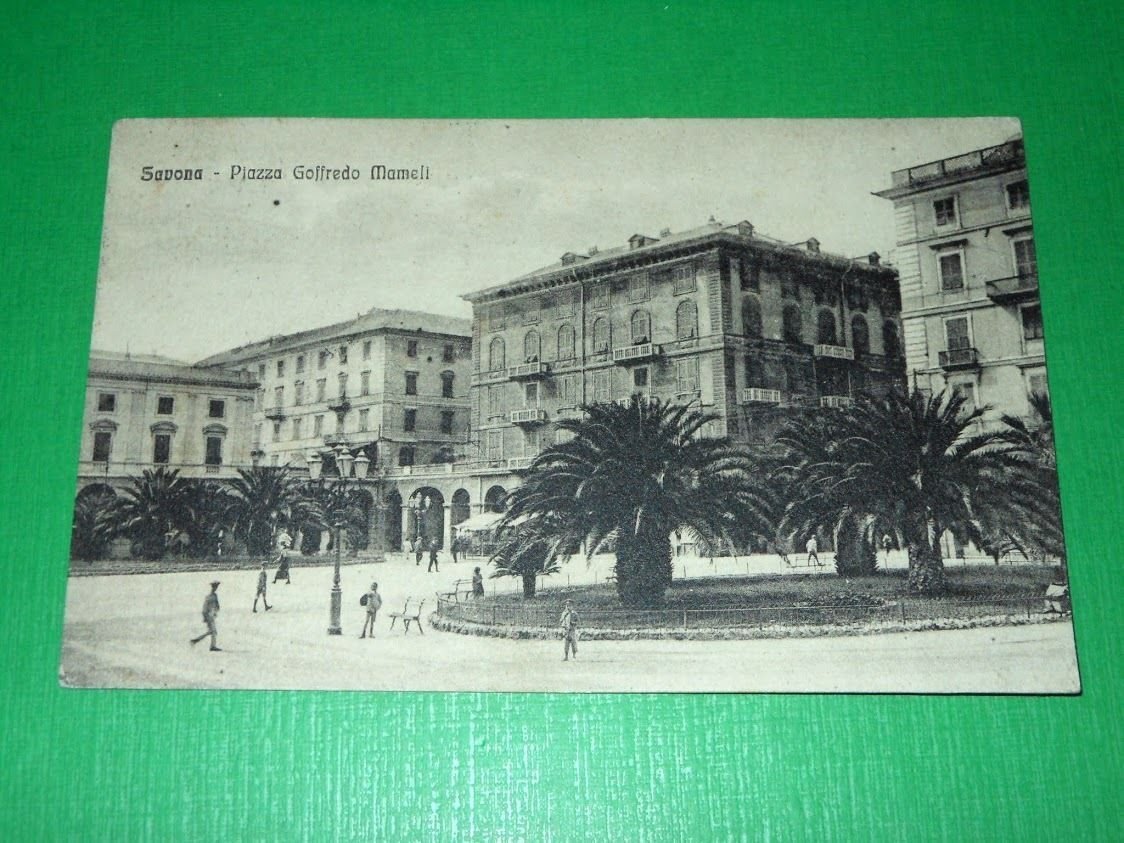 Cartolina Savona - Piazza Goffredo Mameli 1920