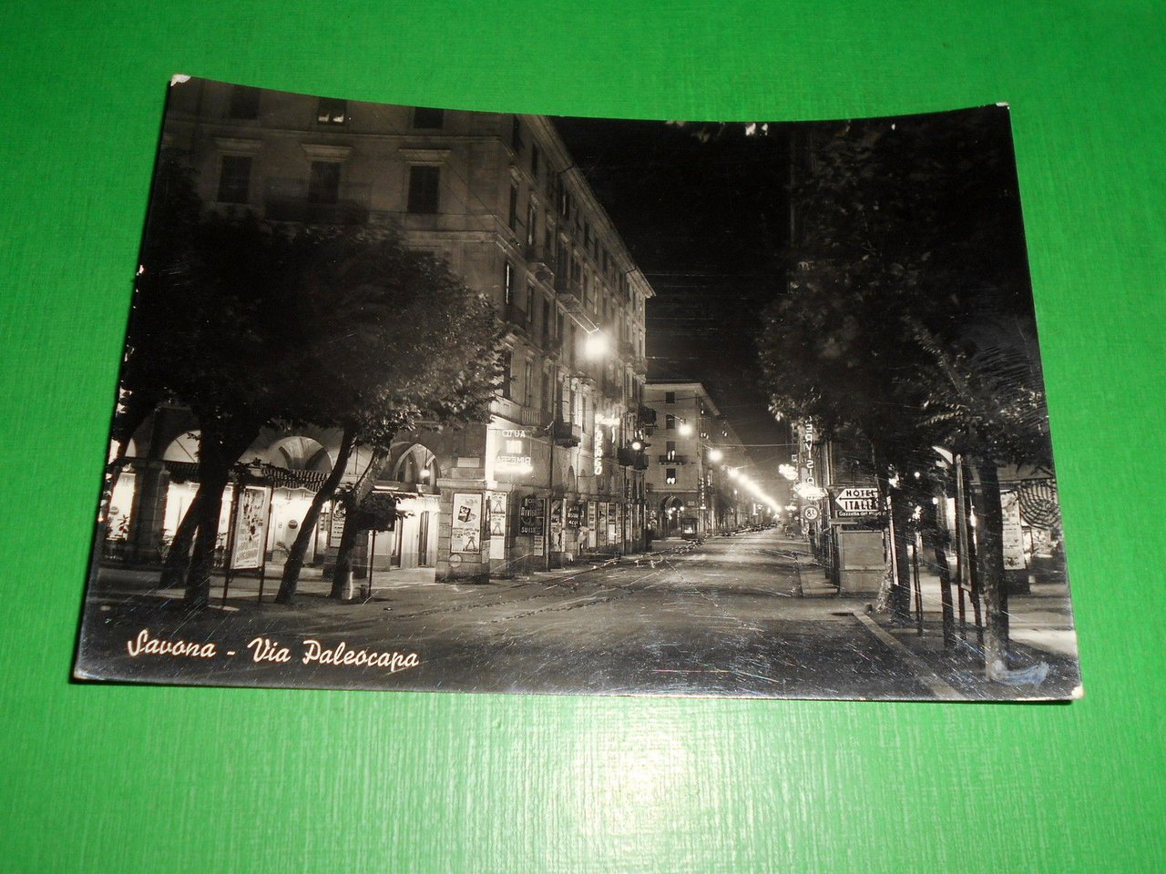 Cartolina Savona - Via Paleocapa 1961.