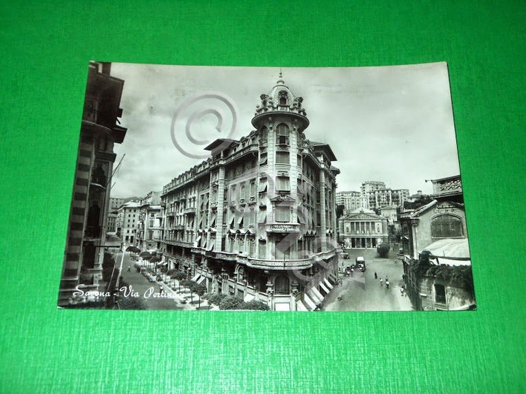 Cartolina Savona - Via Pertinace 1951
