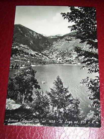 Cartolina Scanno (L' Aquila) - Il Lago 1950 ca.