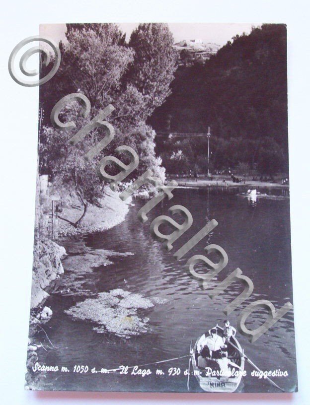 Cartolina Scanno ( L'Aquila ) - Particolare Lago 1966.