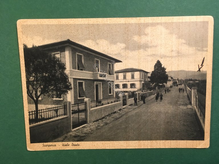 Cartolina Scarperia - Viale Dante - 1939