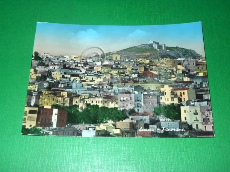 Cartolina Sciacca - Panorama - 1957