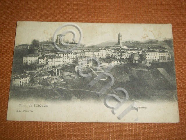 Cartolina Sciolze ( Torino ) - Panorama 1900 ca