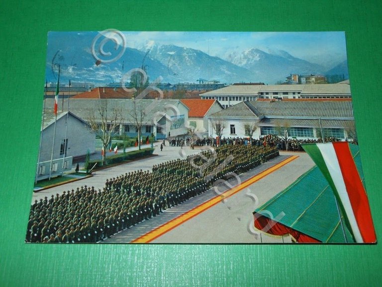Cartolina Scuola Militare Alpina ( Aosta ) - Cerimonia Giuramento …