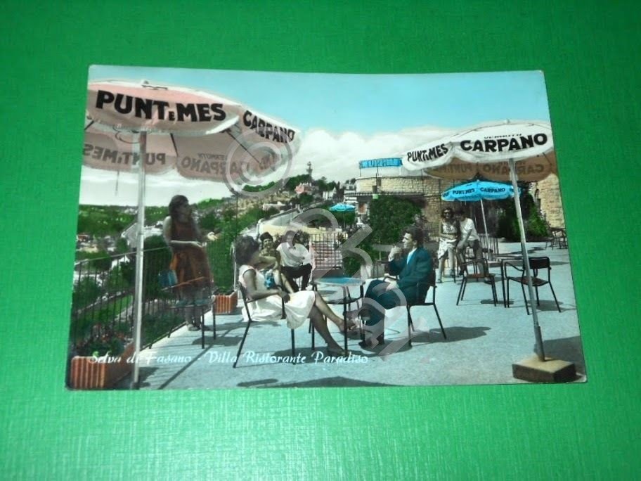 Cartolina Selva di Fasano - Villa Ristorante Paradiso 1966.