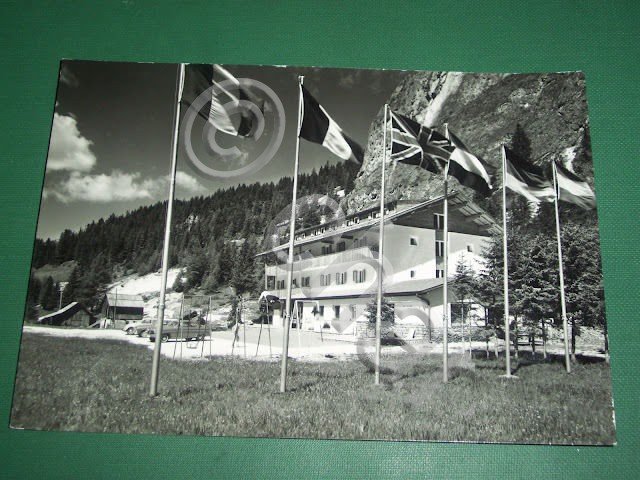 Cartolina Selva di Gardena - Hotel Vallelunga 1955 ca