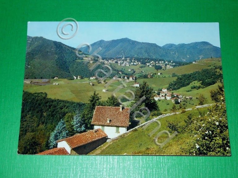 Cartolina Selvino - Panorama - In primo piano frazione Ama …