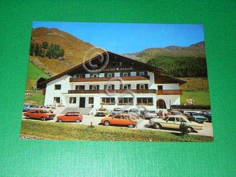 Cartolina Senales / Schnals - Albergo Edelweis Stella Alpina 1970 …
