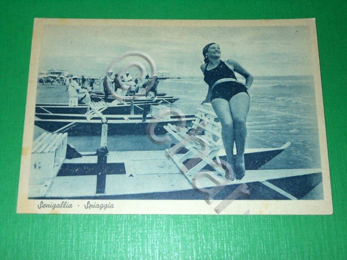 Cartolina Senigallia - Spiaggia 1940 ca. | Immagine Gallery 2