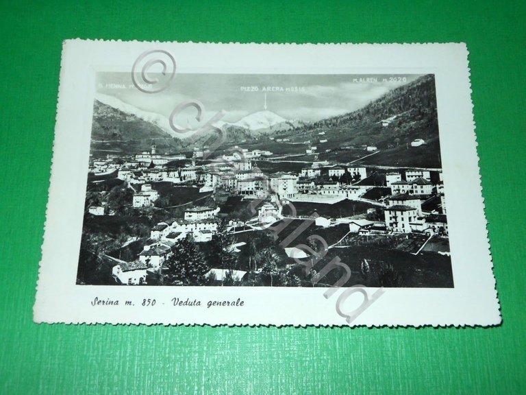 Cartolina Serina - Veduta generale 1950