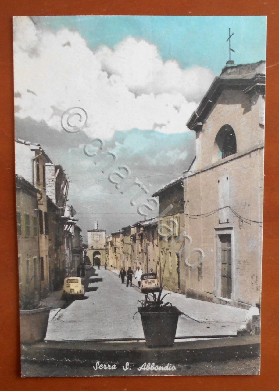 Cartolina Serra S. Abbondio (Marche) - 1945 ca. | Immagine principale