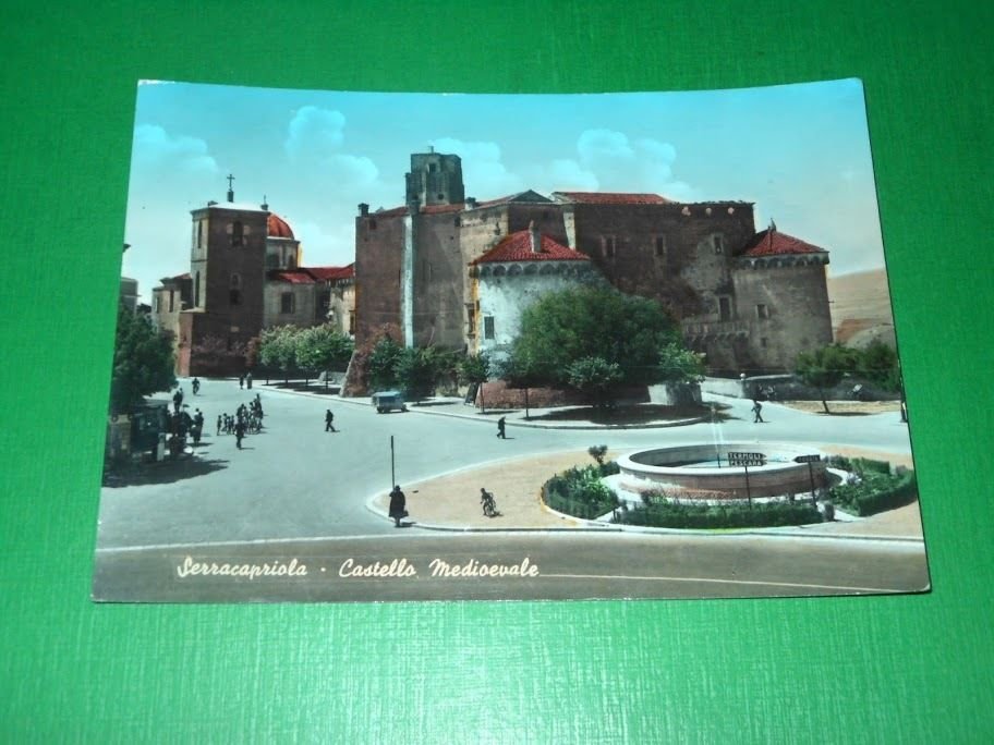 Cartolina Serracapriola - Castello Medioevale 1965
