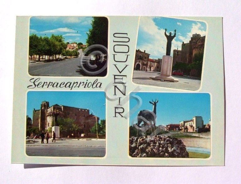Cartolina Serracapriola - Vedute diverse 1960 ca.