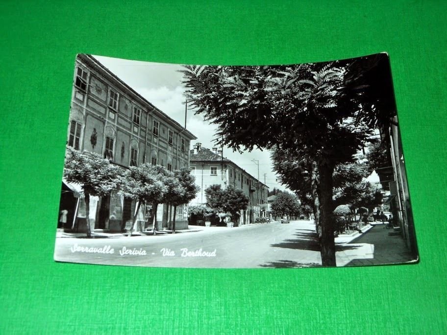 Cartolina Serravalle Scrivia - Via Berthoud 1958.