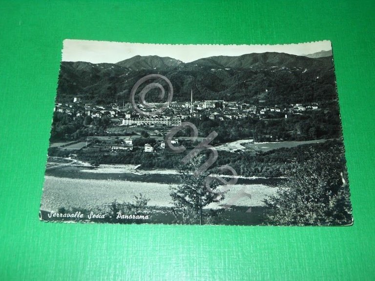 Cartolina Serravalle Sesia - Panorama 1955 ca.