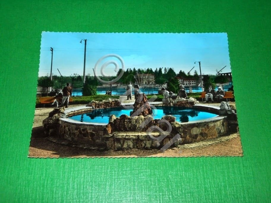 Cartolina Sesto Calende - I Giardini 1955 ca.