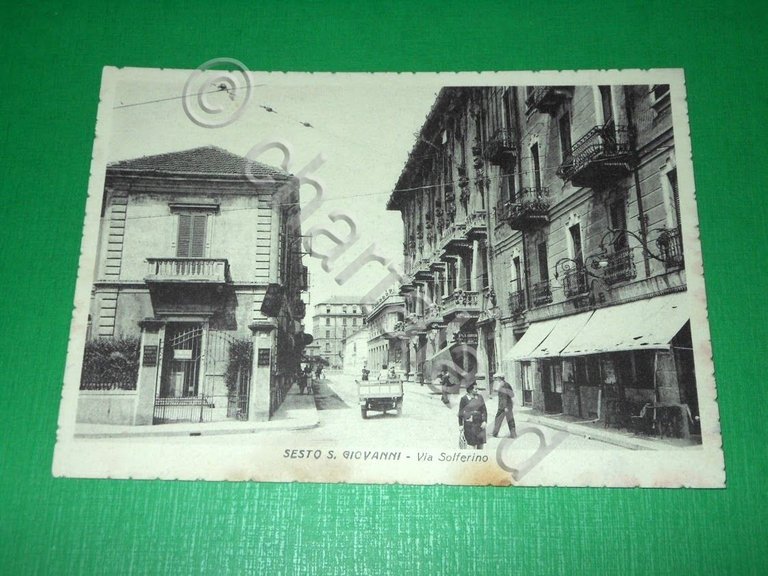 Cartolina Sesto San Giovanni - Via Solferino 1940 ca