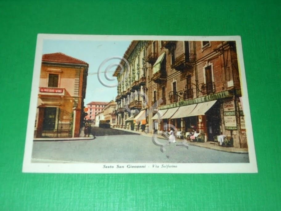 Cartolina Sesto San Giovanni - Via Solferino 1950 ca.