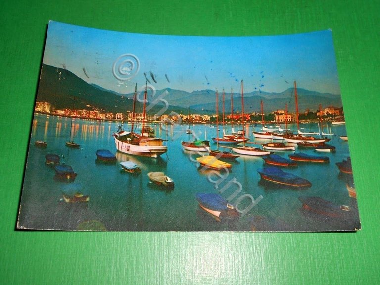 Cartolina Sestri Levante - Baia delle favole ( notturno ) …