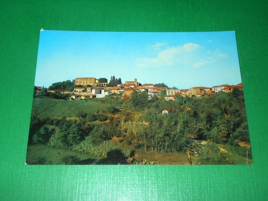 Cartolina Settime d' ASti - Veduta con il castello Medioevale …