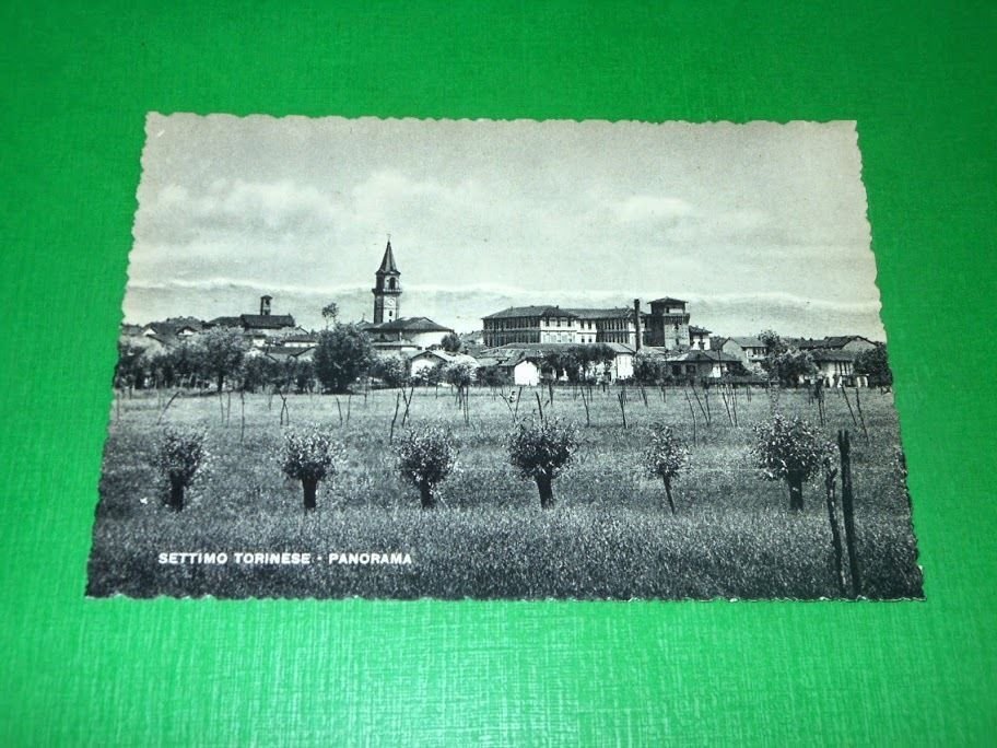Cartolina Settimo Torinese - Panorama 1950 ca.