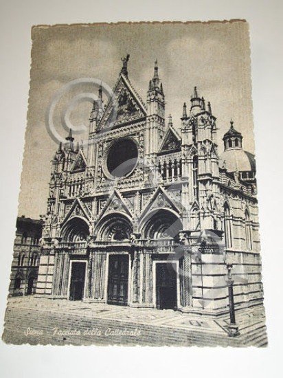 Cartolina Siena - Facciata della Cattedrale 1959.