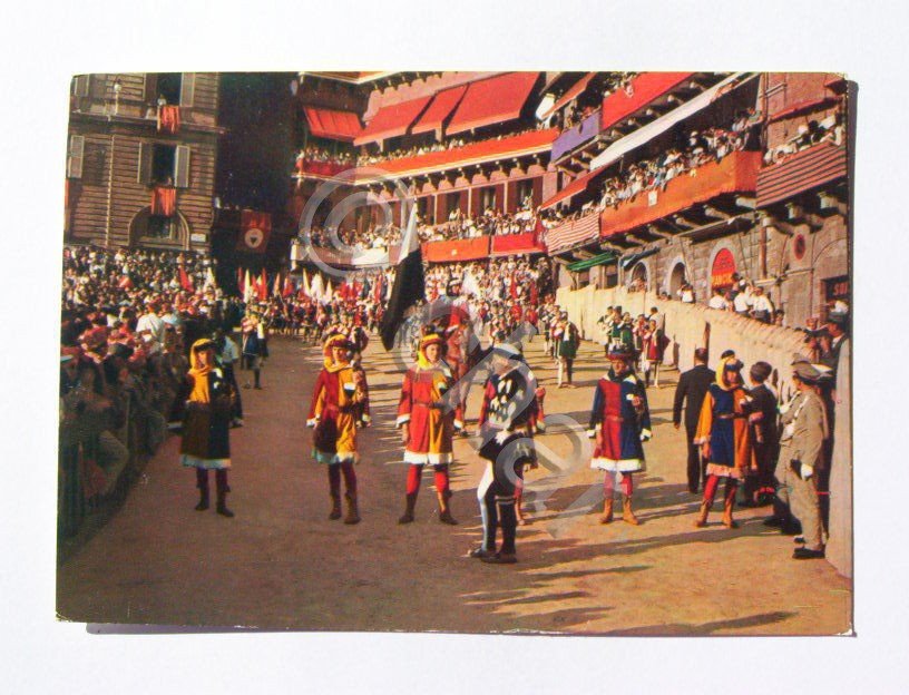 Cartolina Siena - Il Palio - Centro Storico 1965 ca.