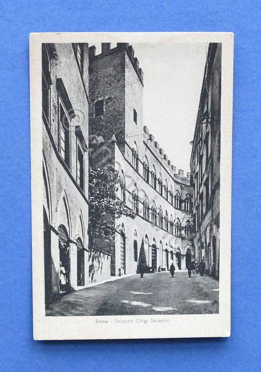 Cartolina Siena - Palazzo Chigi Saracini - 1915 ca..