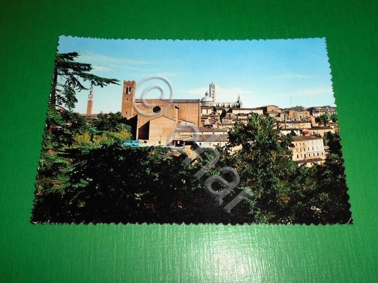 Cartolina Siena - Panorama dalla fortezza Medicea 1961