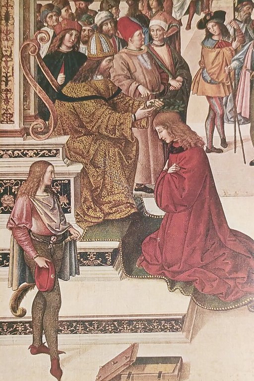 Cartolina Siena - Pinturicchio - Enea riceve da Federico III …